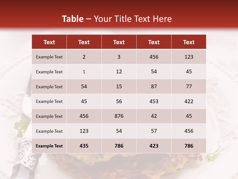 Latke Zucchini Courgette PowerPoint Template