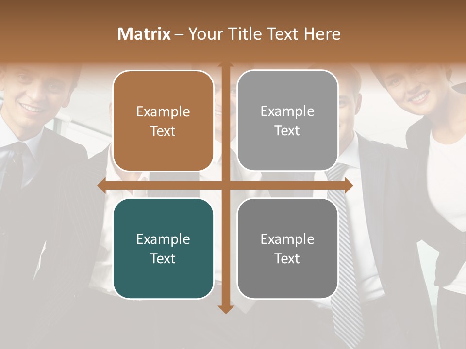 Company Woman Corporation PowerPoint Template