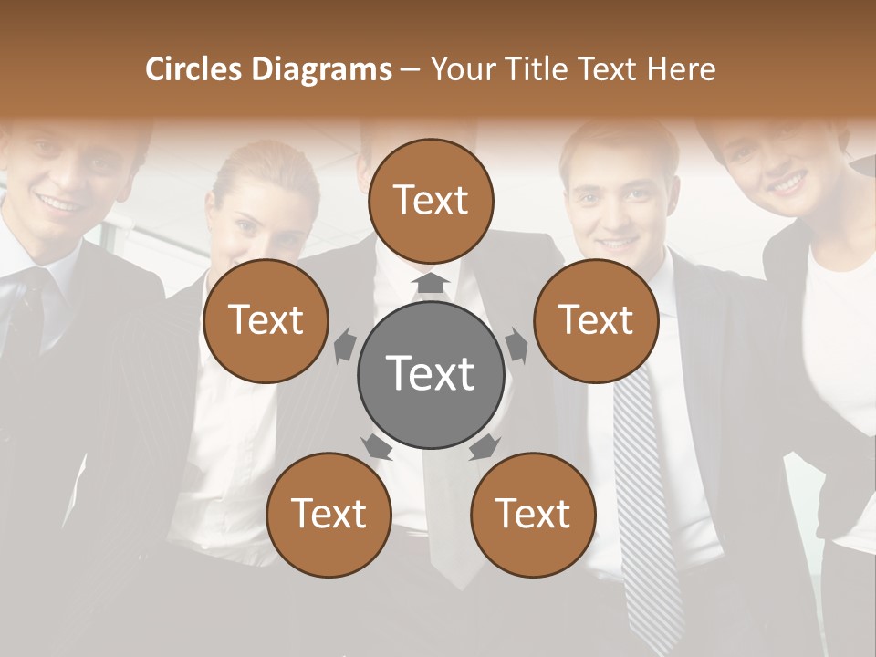 Company Woman Corporation PowerPoint Template