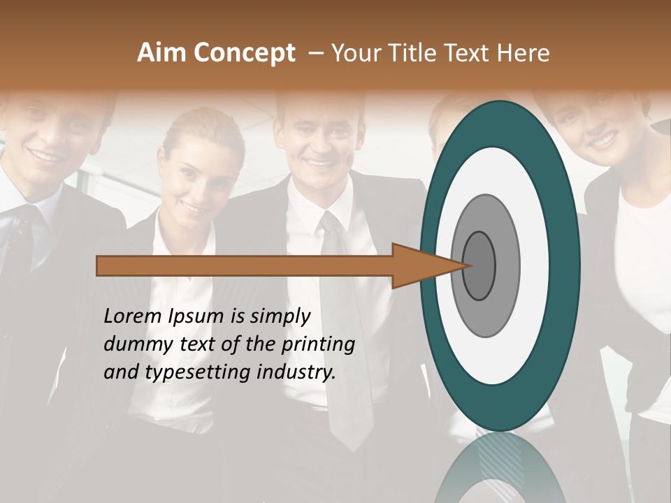 Company Woman Corporation PowerPoint Template