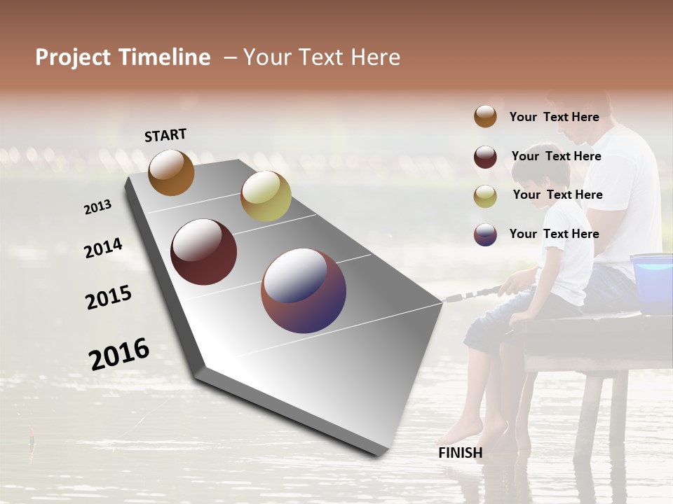 Caucasian Nature Leisure PowerPoint Template