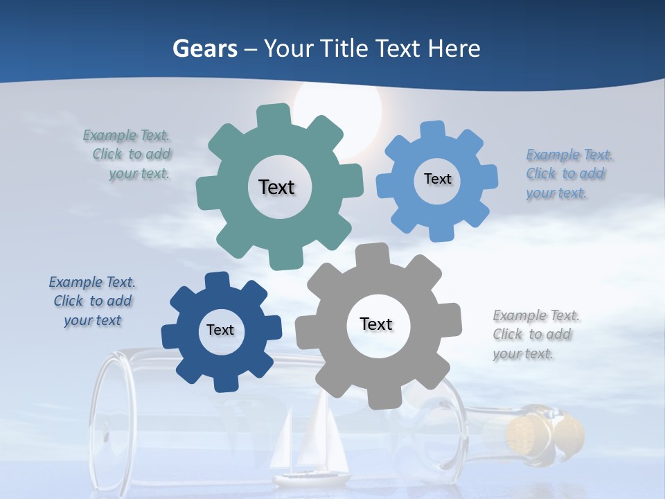 Bottle Motorized Fuel PowerPoint Template