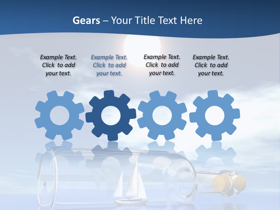 Bottle Motorized Fuel PowerPoint Template