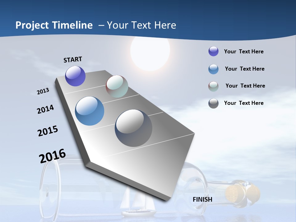 Bottle Motorized Fuel PowerPoint Template
