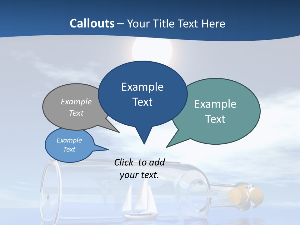 Bottle Motorized Fuel PowerPoint Template