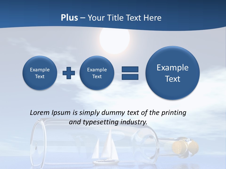 Bottle Motorized Fuel PowerPoint Template