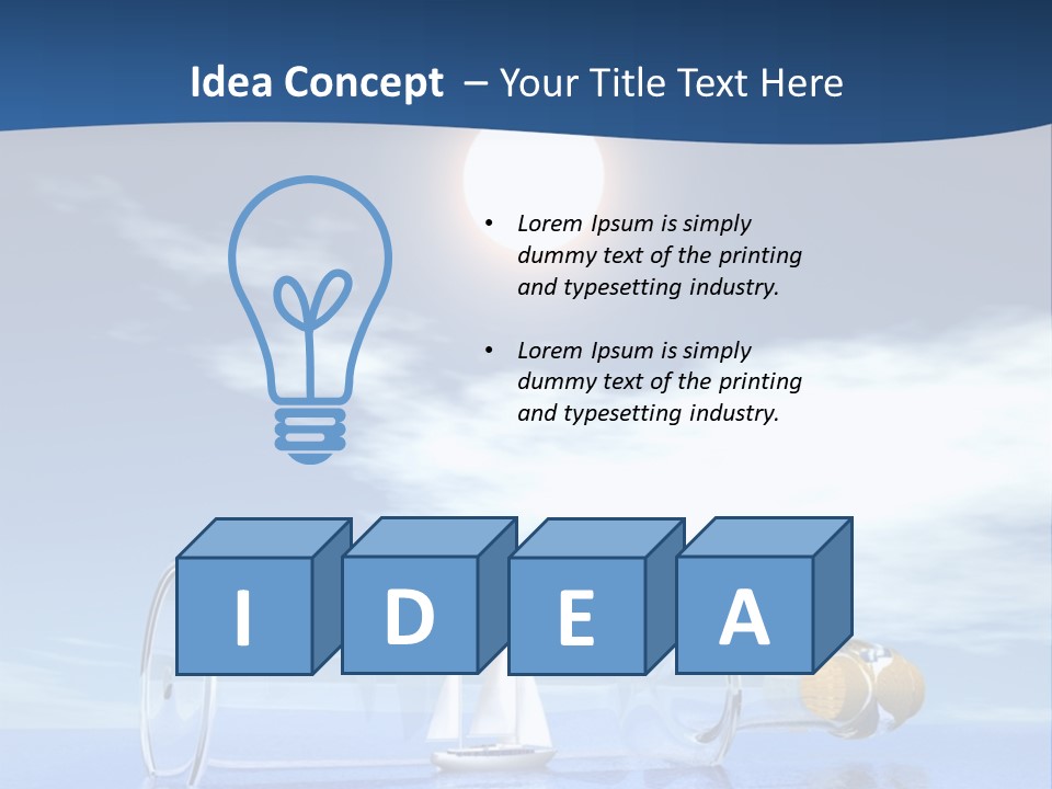 Bottle Motorized Fuel PowerPoint Template