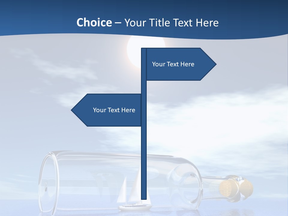 Bottle Motorized Fuel PowerPoint Template