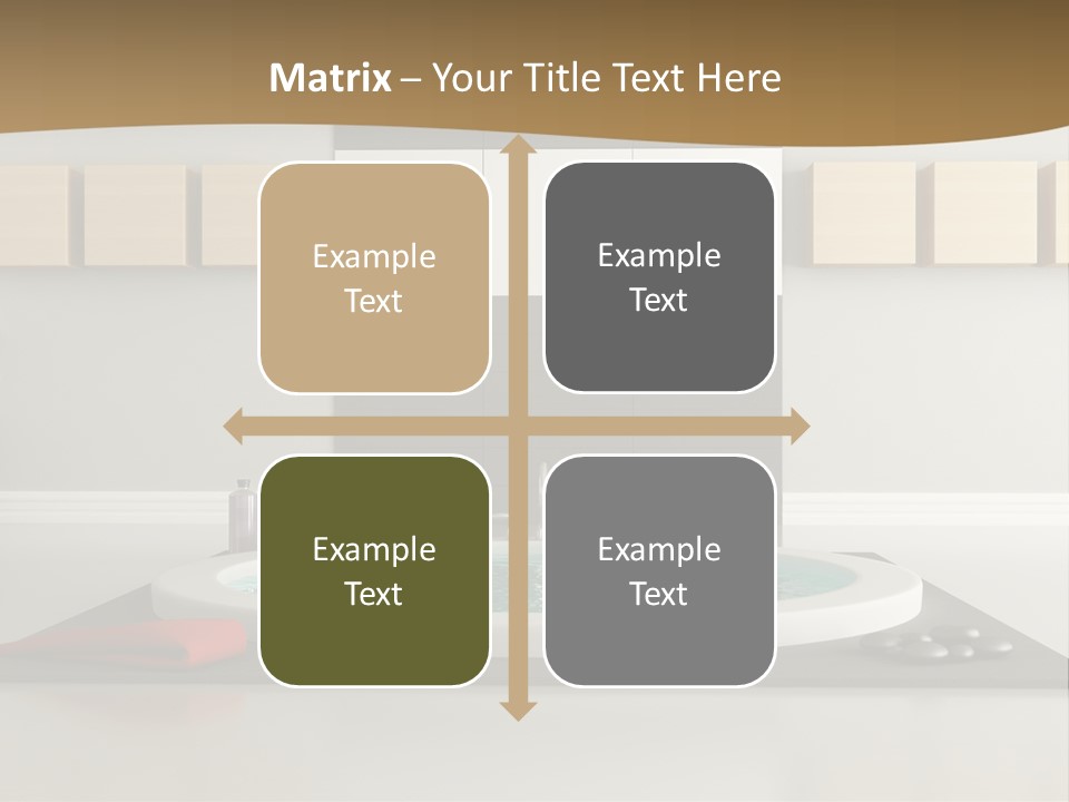 A Bath Tub With A Red Towel On Top Of It PowerPoint Template