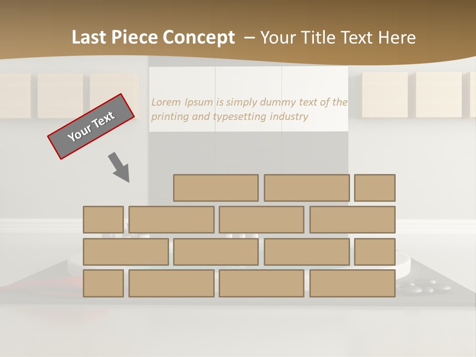 A Bath Tub With A Red Towel On Top Of It PowerPoint Template