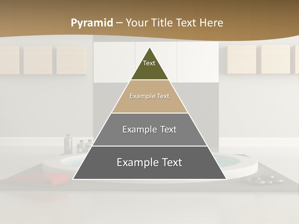 A Bath Tub With A Red Towel On Top Of It PowerPoint Template