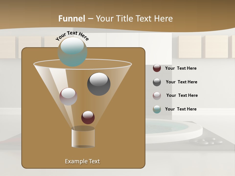 A Bath Tub With A Red Towel On Top Of It PowerPoint Template