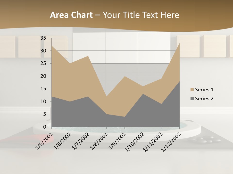 A Bath Tub With A Red Towel On Top Of It PowerPoint Template