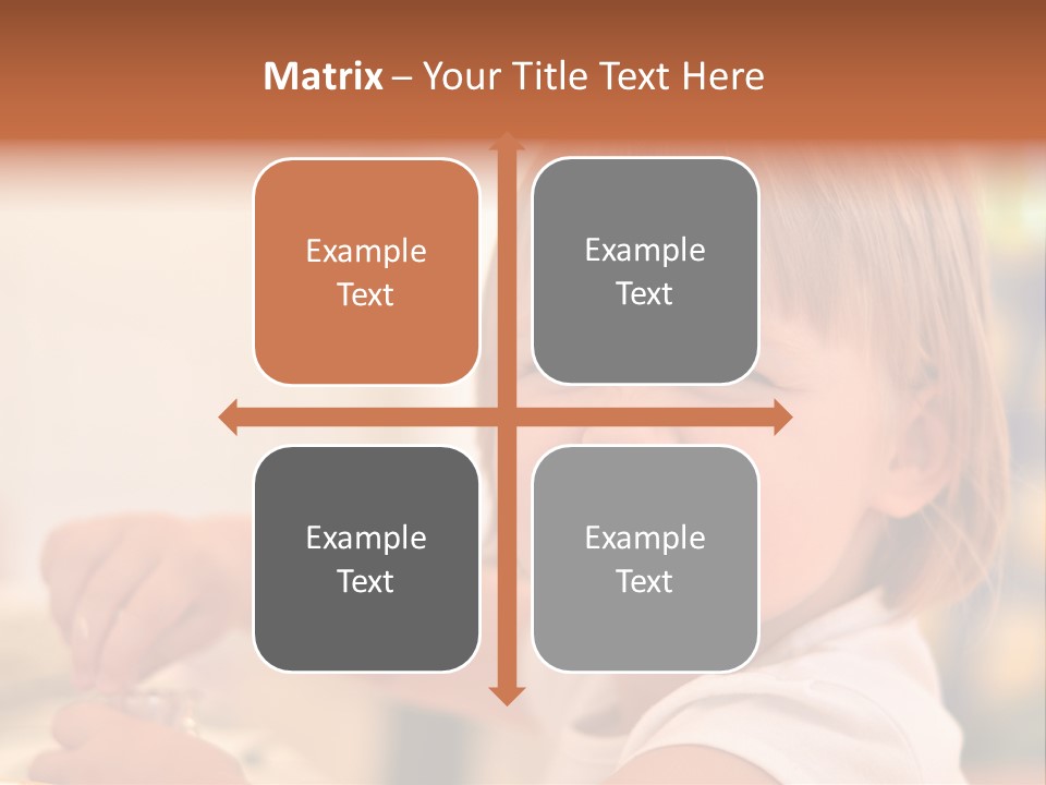 Young Female Spoon PowerPoint Template