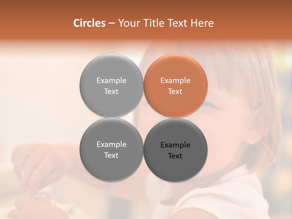 Young Female Spoon PowerPoint Template