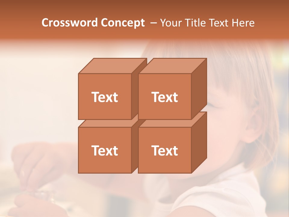 Young Female Spoon PowerPoint Template