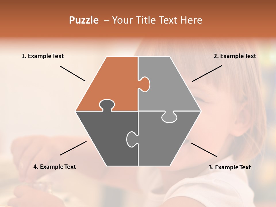 Young Female Spoon PowerPoint Template