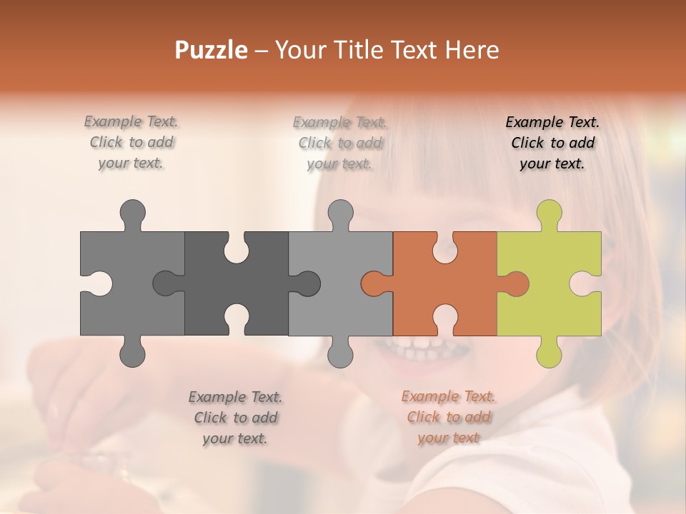 Young Female Spoon PowerPoint Template