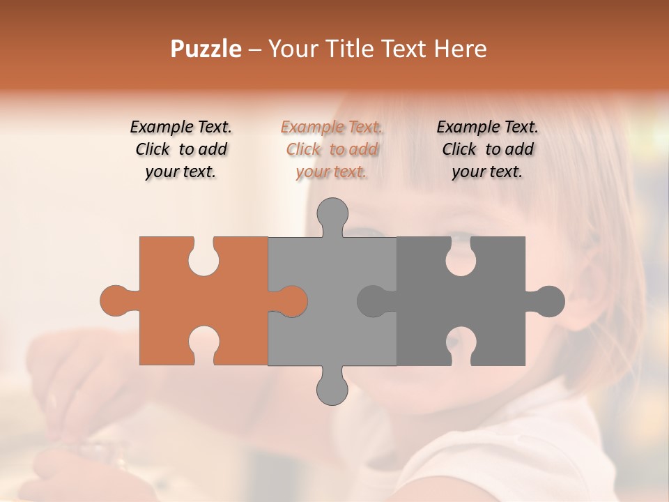 Young Female Spoon PowerPoint Template