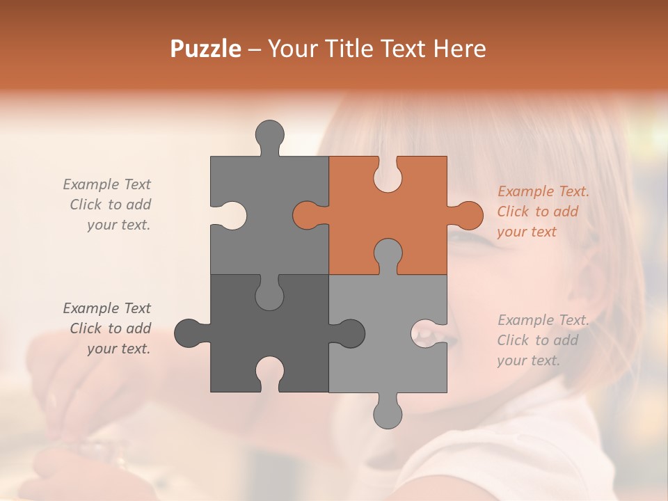 Young Female Spoon PowerPoint Template