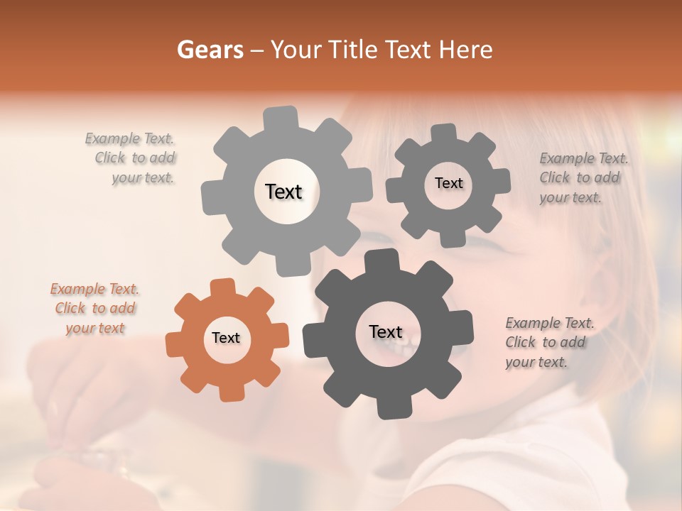 Young Female Spoon PowerPoint Template