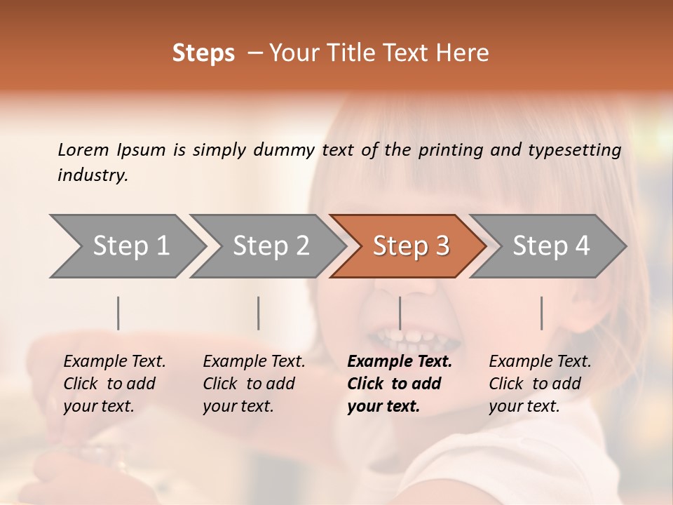 Young Female Spoon PowerPoint Template