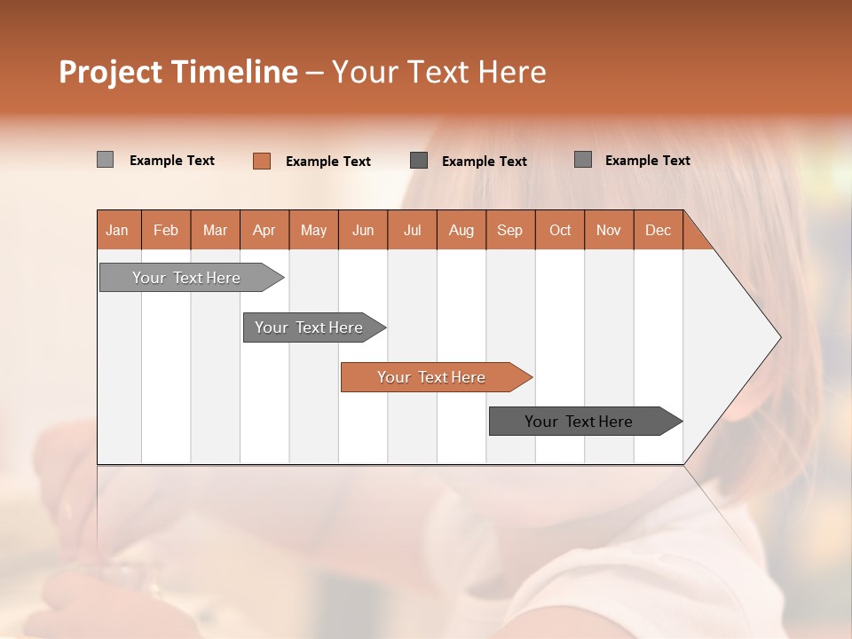 Young Female Spoon PowerPoint Template