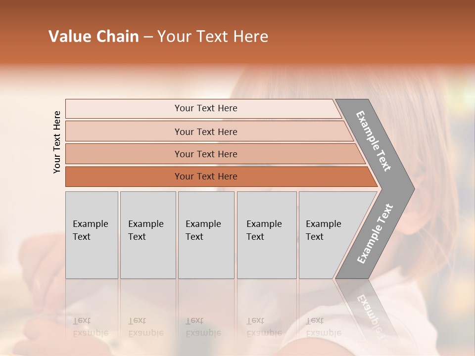 Young Female Spoon PowerPoint Template