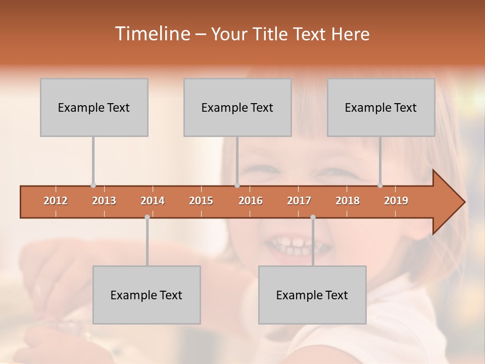 Young Female Spoon PowerPoint Template