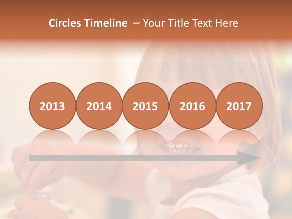 Young Female Spoon PowerPoint Template