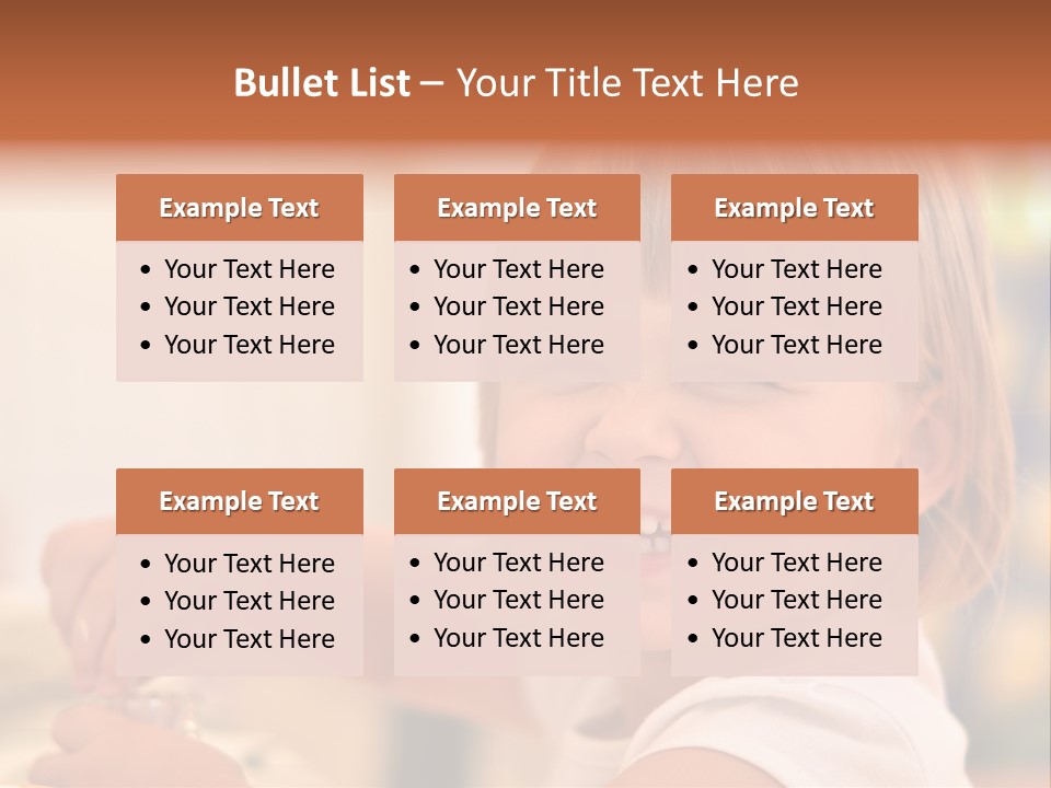 Young Female Spoon PowerPoint Template