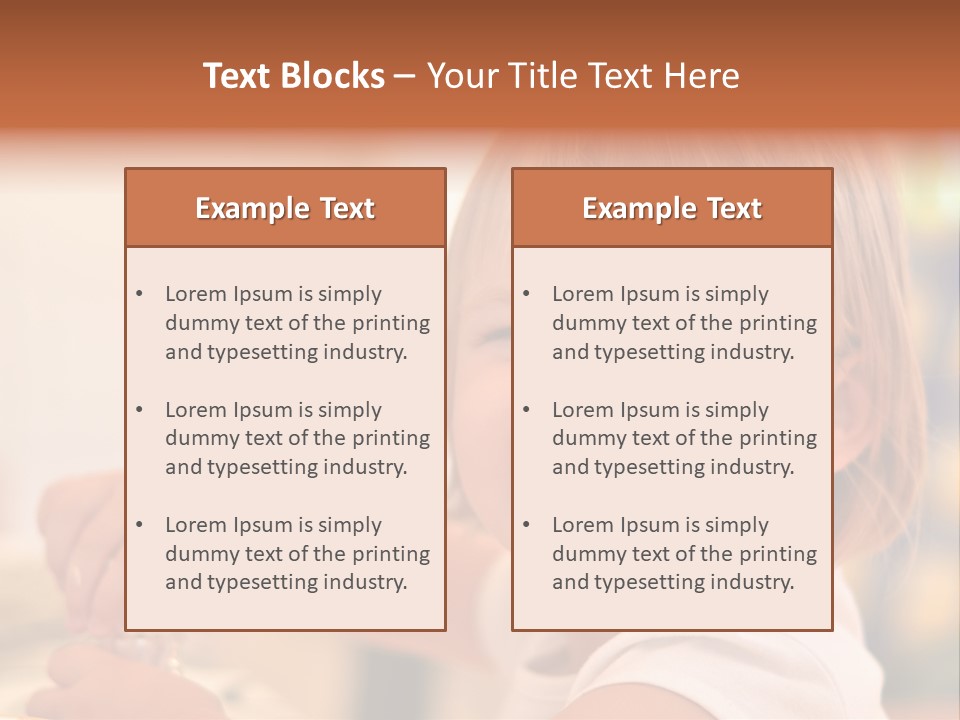 Young Female Spoon PowerPoint Template