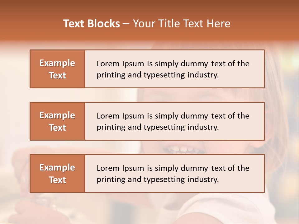 Young Female Spoon PowerPoint Template