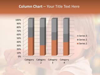 Young Female Spoon PowerPoint Template