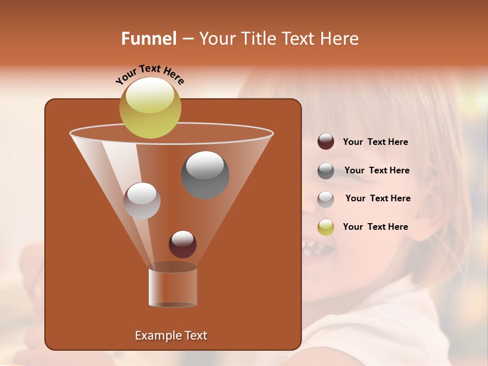 Young Female Spoon PowerPoint Template