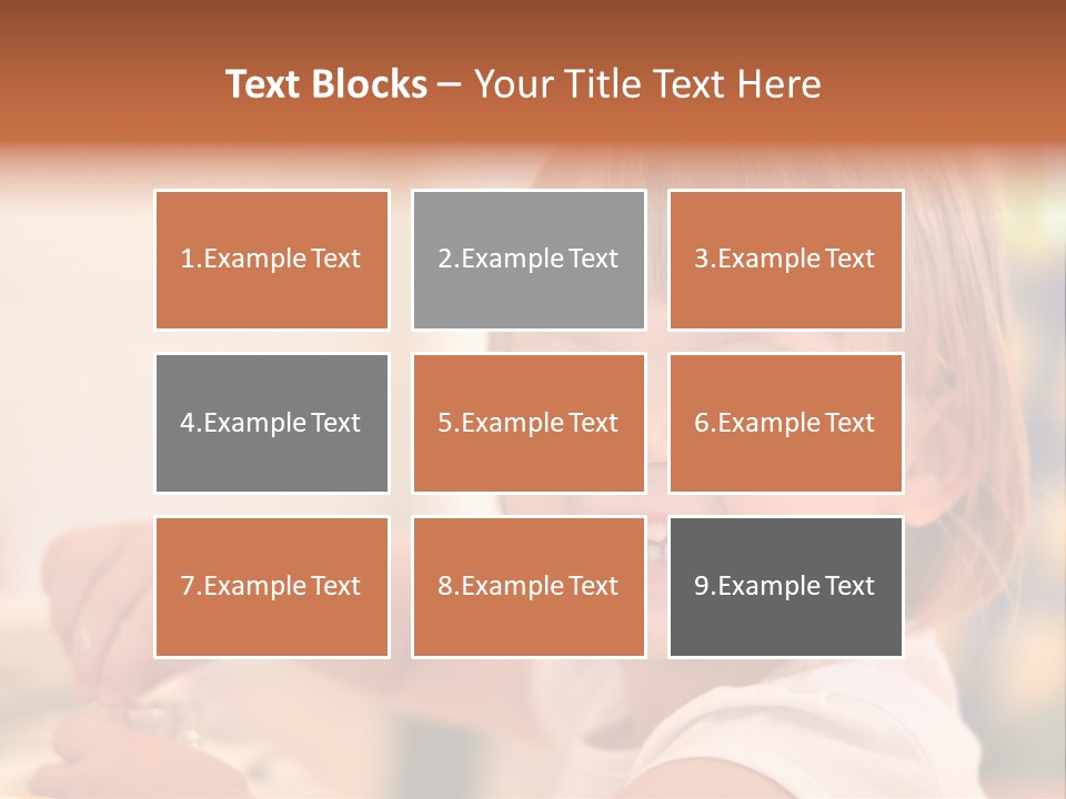 Young Female Spoon PowerPoint Template