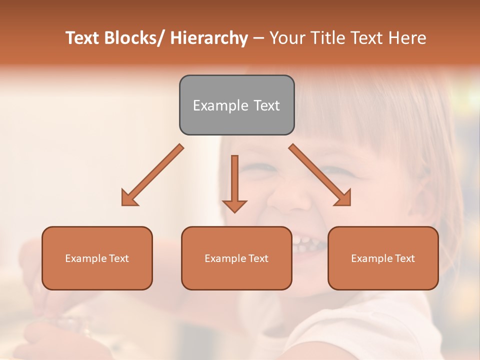 Young Female Spoon PowerPoint Template