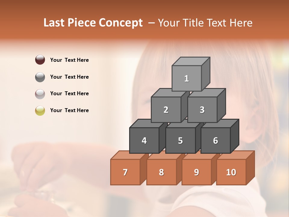 Young Female Spoon PowerPoint Template