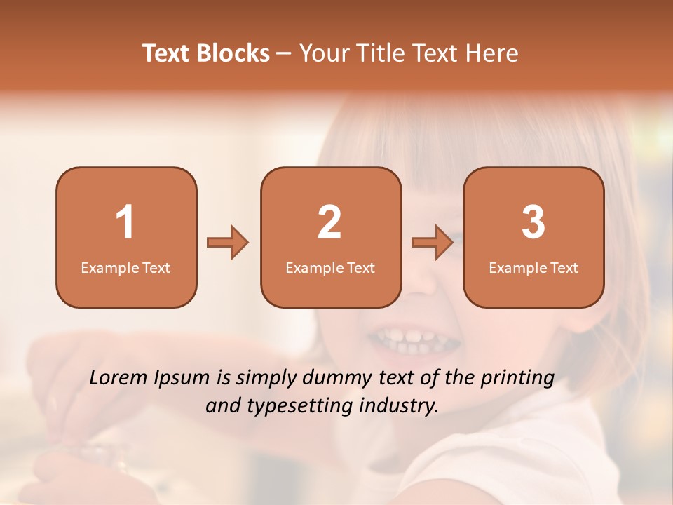 Young Female Spoon PowerPoint Template