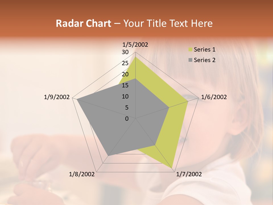 Young Female Spoon PowerPoint Template