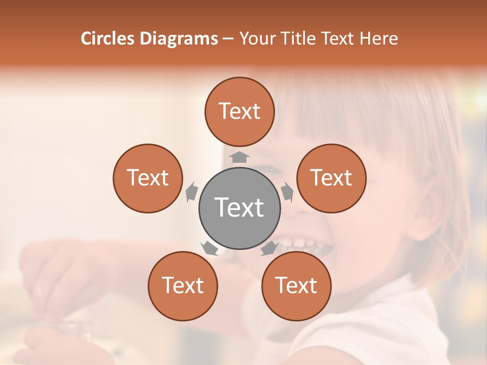 Young Female Spoon PowerPoint Template