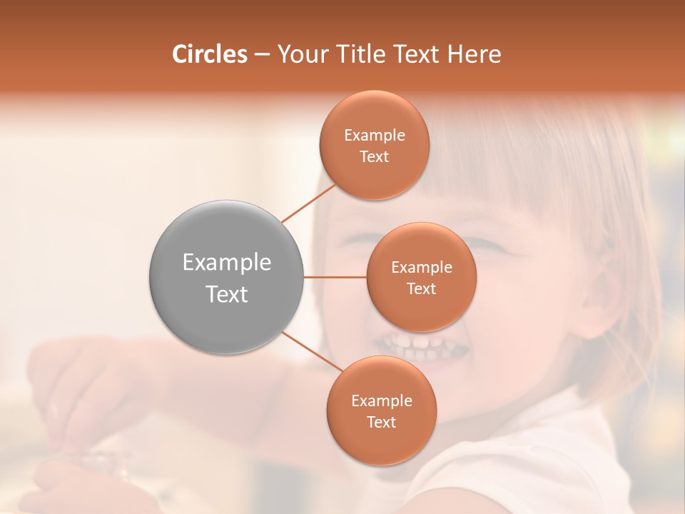 Young Female Spoon PowerPoint Template