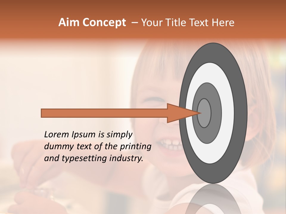Young Female Spoon PowerPoint Template