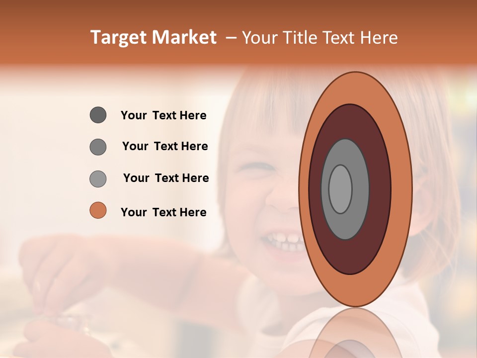 Young Female Spoon PowerPoint Template