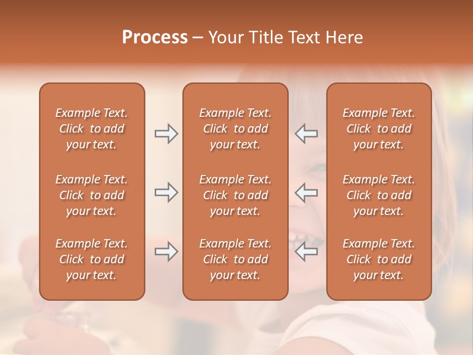 Young Female Spoon PowerPoint Template