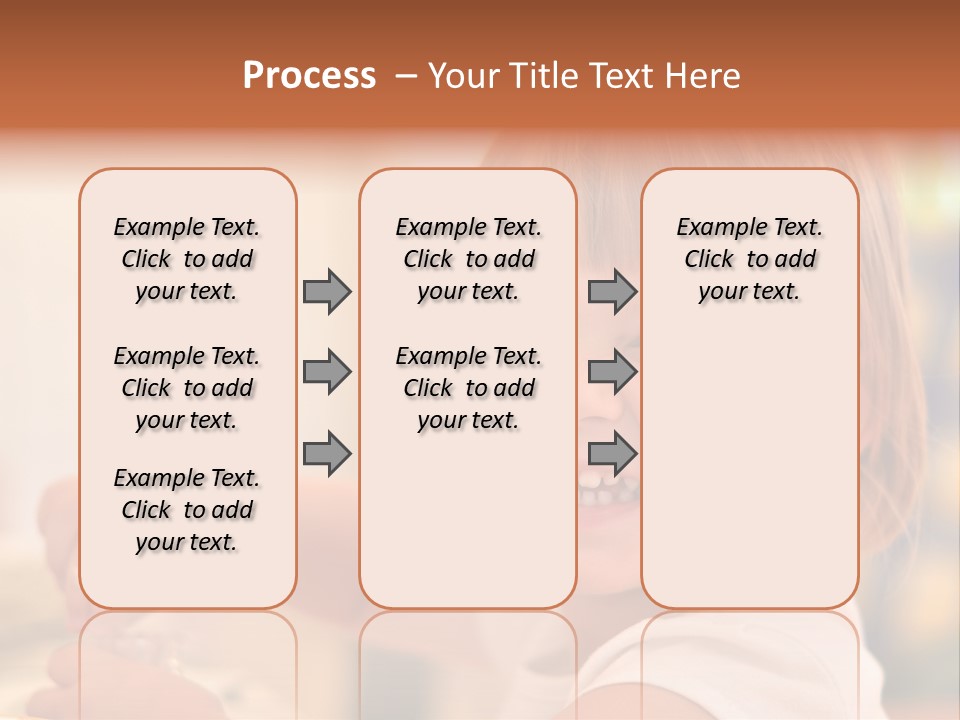 Young Female Spoon PowerPoint Template