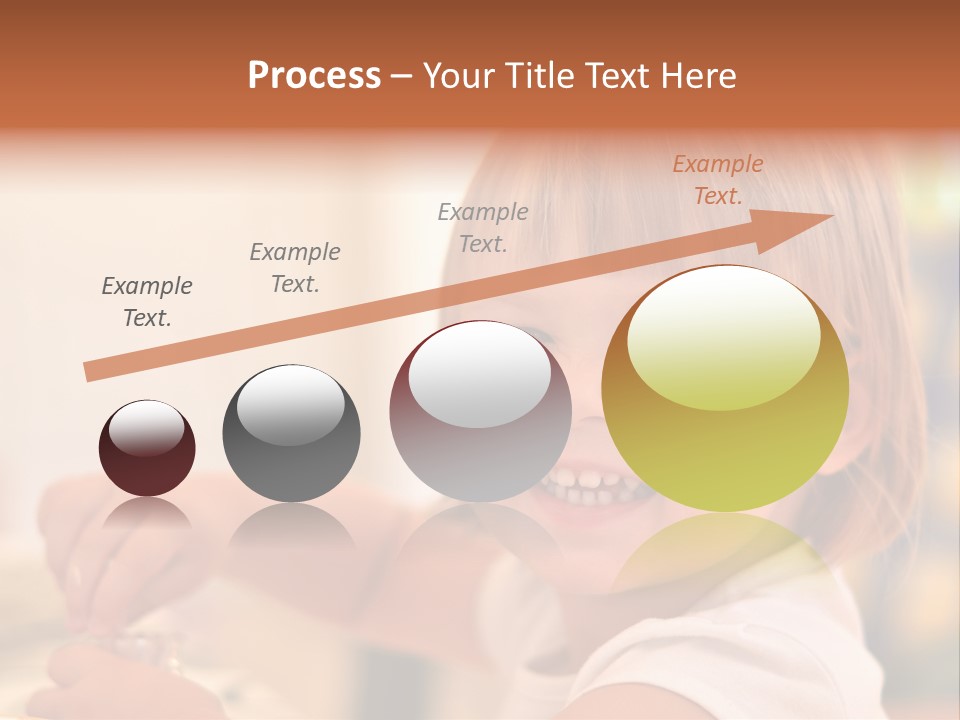 Young Female Spoon PowerPoint Template
