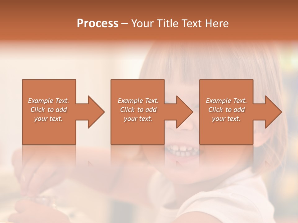 Young Female Spoon PowerPoint Template