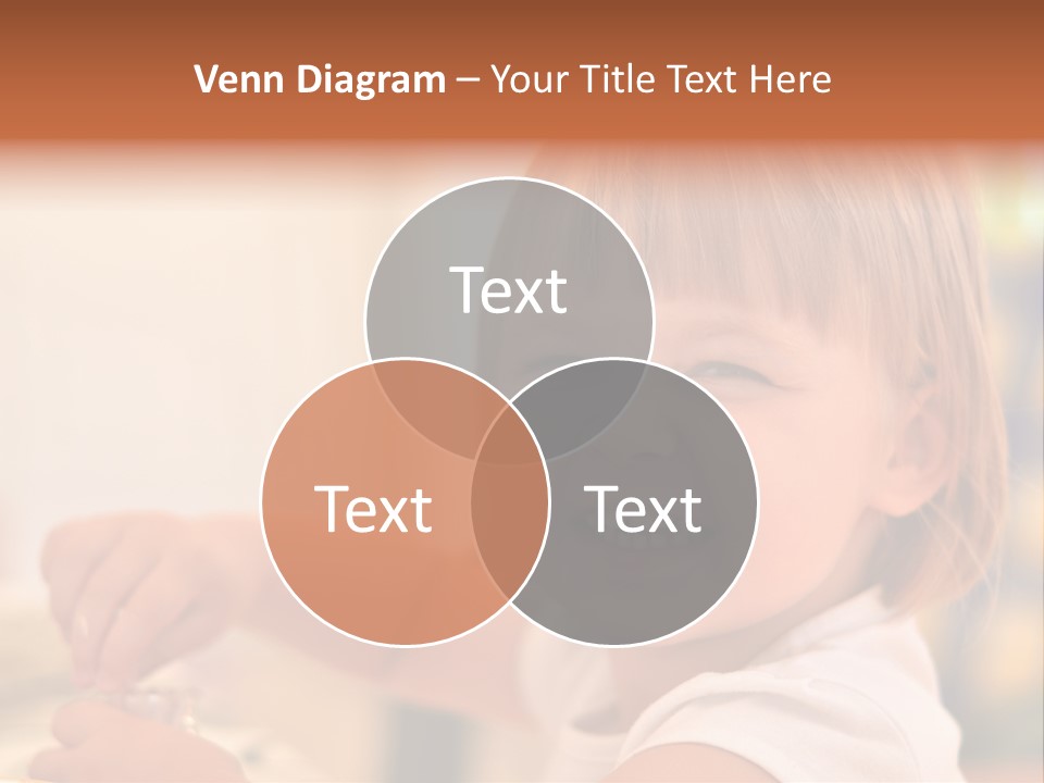 Young Female Spoon PowerPoint Template