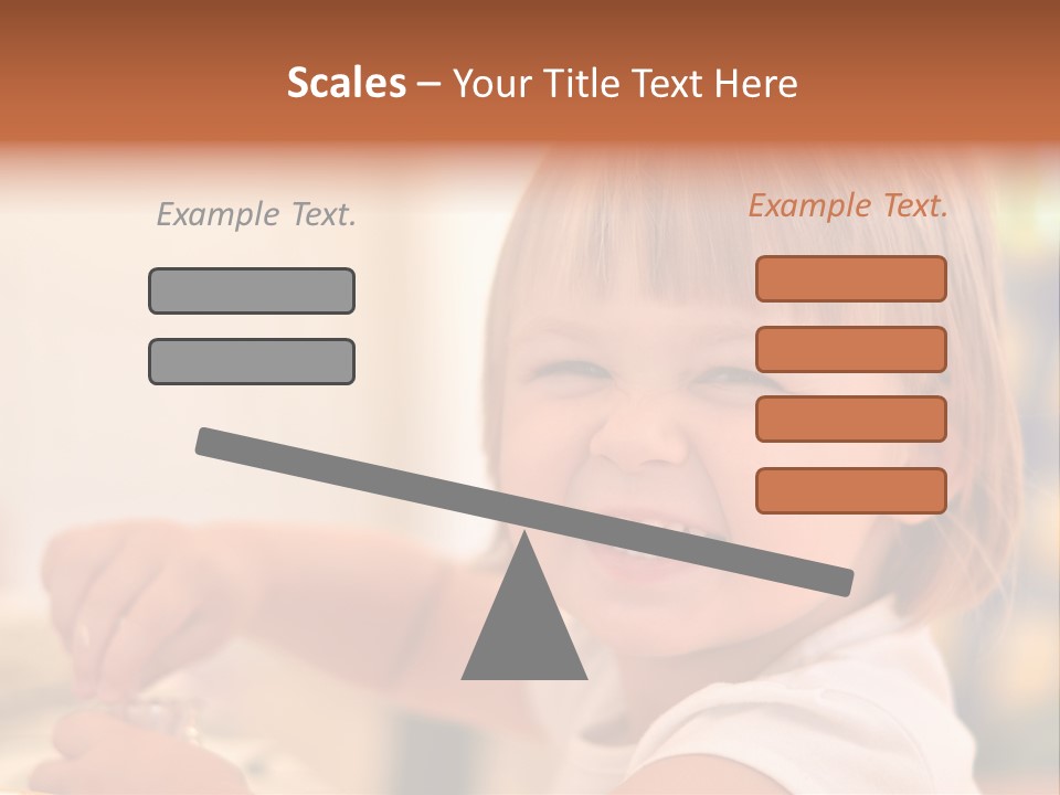 Young Female Spoon PowerPoint Template